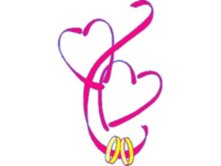 Sticker Custom Preview Image #093847 Occasions Weddings Rings Hearts2