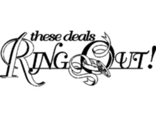 Sticker Custom Preview Image #093850 Occasions Weddings These Deals Ring Out