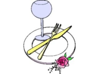 Sticker Custom Preview Image #093865 Occasions Weddings Wedding Dinner Setting