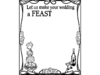 Sticker Custom Preview Image #093866 Occasions Weddings Wedding Feast Frame