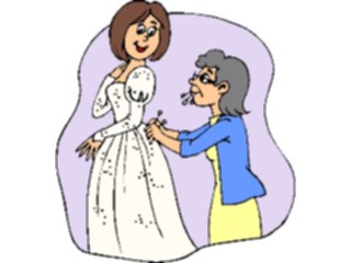 Sticker Custom Preview Image #093869 Occasions Weddings Wedding Gown2