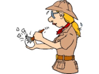 Sticker Custom Preview Image #093904 Occupations Cartoons Archeologist2