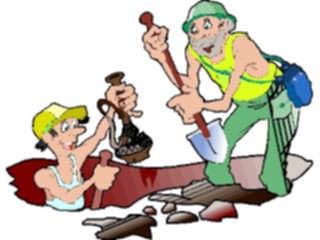 Sticker Custom Preview Image #093905 Occupations Cartoons Archeologists