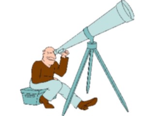 Sticker Custom Preview Image #093927 Occupations Cartoons Astronomer1