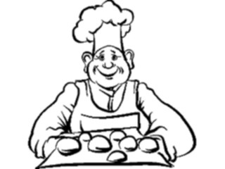 Sticker Custom Preview Image #093932 Occupations Cartoons Baker1