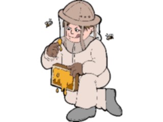 Sticker Custom Preview Image #093944 Occupations Cartoons Bee Keeper2