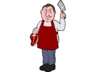 Sticker Custom Preview Image #093958 Occupations Cartoons Butcher2