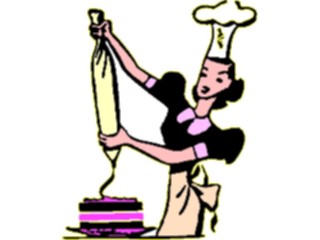 Sticker Custom Preview Image #093962 Occupations Cartoons Cake Decorator