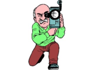 Sticker Custom Preview Image #093963 Occupations Cartoons Cameraman1