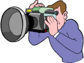 Sticker Custom Preview Image #093964 Occupations Cartoons Cameraman2