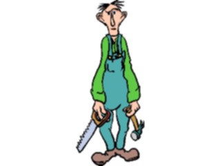 Sticker Custom Preview Image #093965 Occupations Cartoons Carpenter01