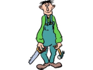 Sticker Custom Preview Image #093966 Occupations Cartoons Carpenter02