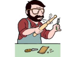 Sticker Custom Preview Image #093969 Occupations Cartoons Carpenter05