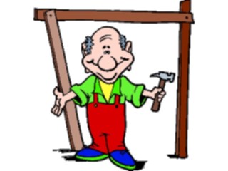 Sticker Custom Preview Image #093972 Occupations Cartoons Carpenter08