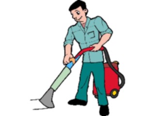 Sticker Custom Preview Image #093979 Occupations Cartoons Carpet Cleaner