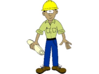 Sticker Custom Preview Image #094008 Occupations Cartoons Construction Worker1