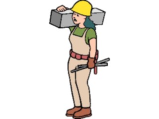 Sticker Custom Preview Image #094010 Occupations Cartoons Construction Worker3