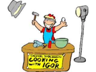 Sticker Custom Preview Image #094017 Occupations Cartoons Cooking Show Host