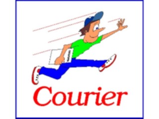 Sticker Custom Preview Image #094019 Occupations Cartoons Courier