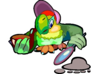 Sticker Custom Preview Image #094025 Occupations Cartoons Detective Parrot