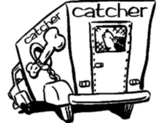 Sticker Custom Preview Image #094032 Occupations Cartoons Dog Catcher