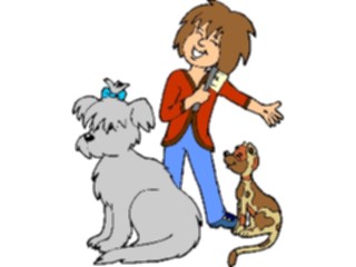 Sticker Custom Preview Image #094033 Occupations Cartoons Dog Groomer