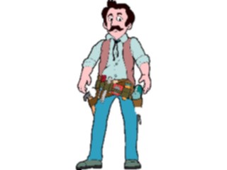 Sticker Custom Preview Image #094047 Occupations Cartoons Electrician5