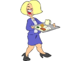 Sticker Custom Preview Image #094064 Occupations Cartoons Flight Attendant1