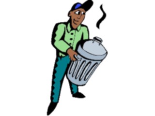 Sticker Custom Preview Image #094067 Occupations Cartoons Garbage Disposal