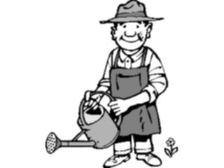 Sticker Custom Preview Image #094068 Occupations Cartoons Gardener