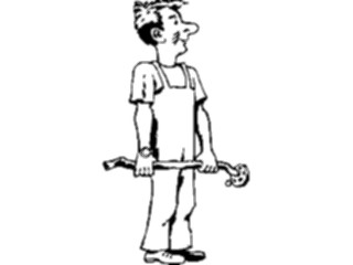 Sticker Custom Preview Image #094166 Occupations Cartoons Mechanic03