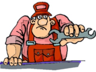 Sticker Custom Preview Image #094175 Occupations Cartoons Mechanic12