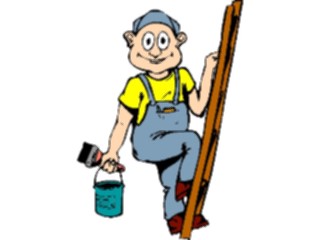 Sticker Custom Preview Image #094230 Occupations Cartoons Painter07