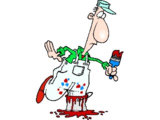Sticker Custom Preview Image #094232 Occupations Cartoons Painter09
