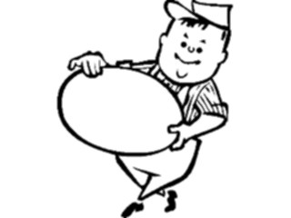 Sticker Custom Preview Image #094242 Occupations Cartoons Painterwith Sign3