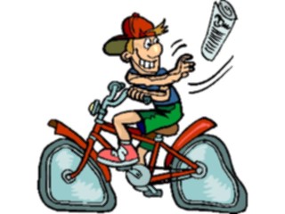 Sticker Custom Preview Image #094244 Occupations Cartoons Paperboy1