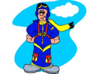 Sticker Custom Preview Image #094269 Occupations Cartoons Pilot5