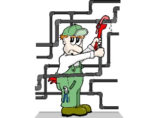 Sticker Custom Preview Image #094276 Occupations Cartoons Plumber03