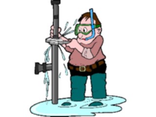 Sticker Custom Preview Image #094282 Occupations Cartoons Plumber09