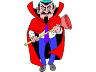 Sticker Custom Preview Image #094285 Occupations Cartoons Plumber Devil