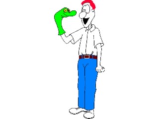 Sticker Custom Preview Image #094294 Occupations Cartoons Puppeteer
