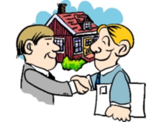 Sticker Custom Preview Image #094297 Occupations Cartoons Real Estate Agent1