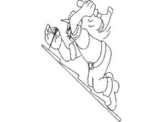 Sticker Custom Preview Image #094317 Occupations Cartoons Roofer