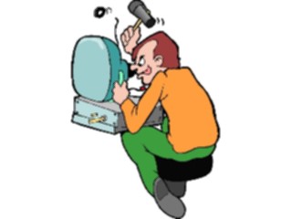 Sticker Custom Preview Image #094402 Occupations Cartoons T V Repairman2