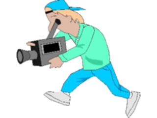 Sticker Custom Preview Image #094406 Occupations Cartoons Videographer2