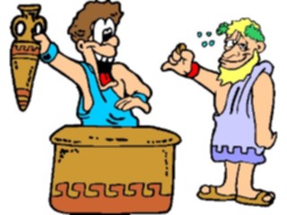Sticker Custom Preview Image #094413 Occupations Cartoons Wine Salesman Roman