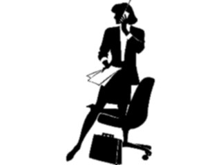 Sticker Custom Preview Image #094451 Occupations Images Businesswoman