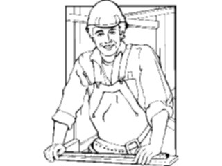 Sticker Custom Preview Image #094476 Occupations Images Carpenter01