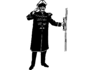 Sticker Custom Preview Image #094530 Occupations Images Doorman2