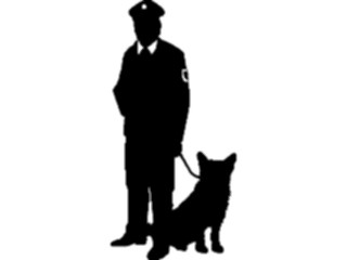 Sticker Custom Preview Image #094580 Occupations Images K9 Officer